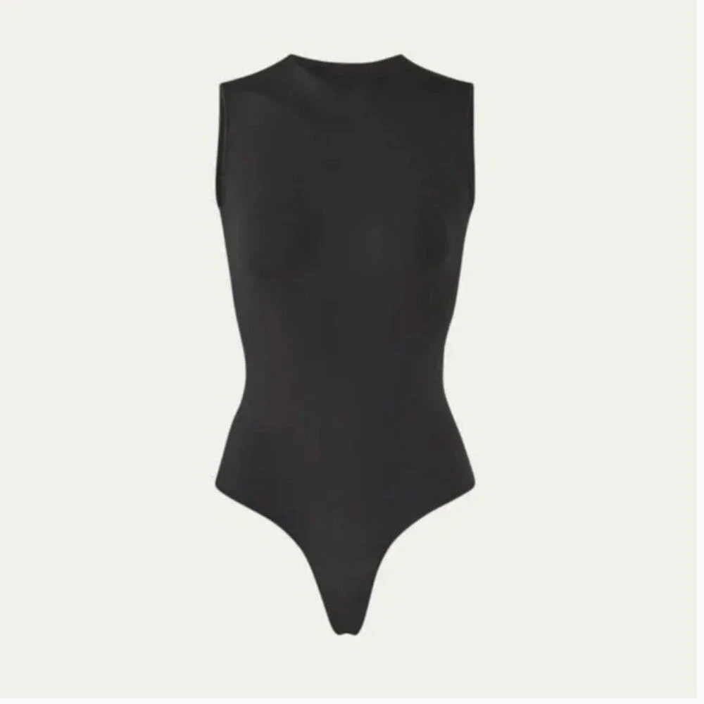 SKIMS Essential Crew‎ Neck Sleeveless Bodysuit Black size 3X
